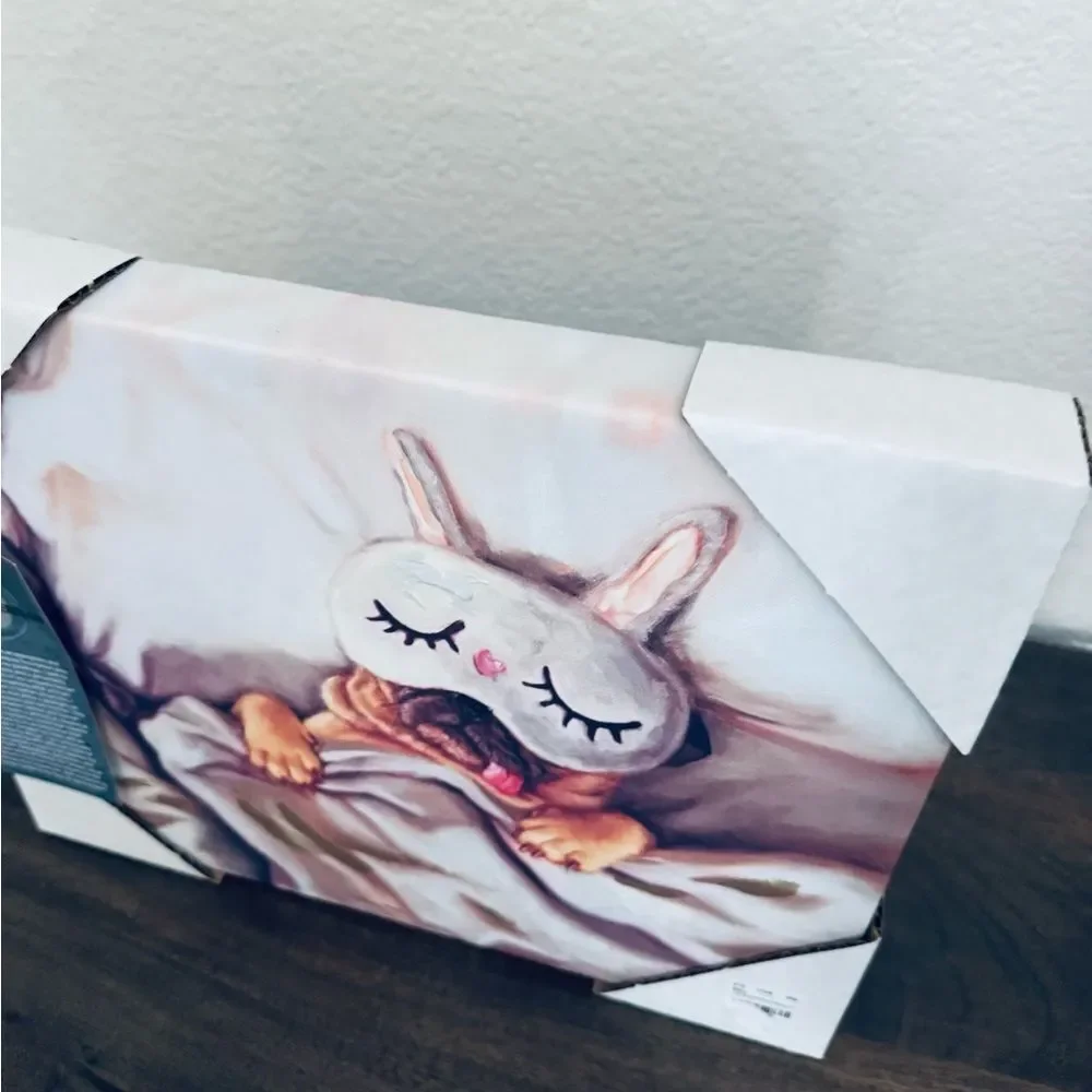 Sleeping Nap Dog Canvas Wall Art Painting Decor